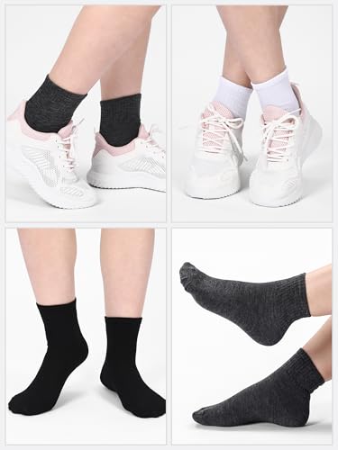 Image of Tarpop 100 Pairs Bulk Mens Socks Moisture Wicking Casual Sports Ankle Socks for Homeless Unisex Adult Men Women