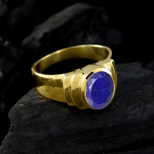 Image of 55Carat Choose Your Color Natural Birthstones 18 K Gold Plated Ring Bold Statement Jewellery Sizes 4-13