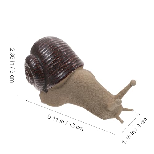 Statue d'escargot haut de gamme en céramique avec pot de fleurs mini