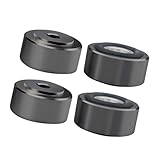 SELiLe 4 Stück Aluminium Lautsprecher Stützfüße für Anti Vibrations Leistungen und Kratzschutz Oberflächen, Lautsprecher Spikes, Standfuß Pad