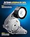 PHILTOP Belt Tensioner Pulley 38397 Fit For Traverse 2009-2022, Acadia Limited 2017, Terrain 2010-2017, G6 07-09, G8 / Torrent 2008-2009, Automatic Drive Belt Tensioner Assembly with Pulley 49378
