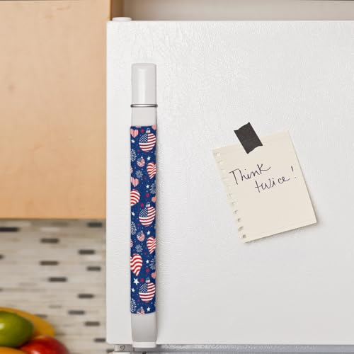 Image of Pardick Refrigerator Door Handle Covers Set of 2, Patriotic Fridge Handle Cover Washable Fridge Dishwasher Door Spring Decor Protector Handle Cover, Keep Your Kitchen Appliance Clean