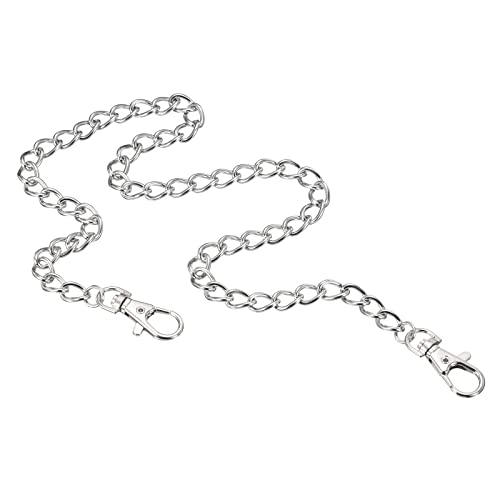 PATIKIL Mini Purse Chain with Lobster Clasps 20 Inch, Nickel Plated Metal Strap for Shoulder Crossbody Wallet Handbag Silver