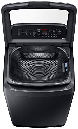 Image of Samsung 6.5 Kg Inverter 5 star Fully-Automatic Top Loading Washing Machine (WA65N4571VV /TL, Black Caviar, ActivWash+)