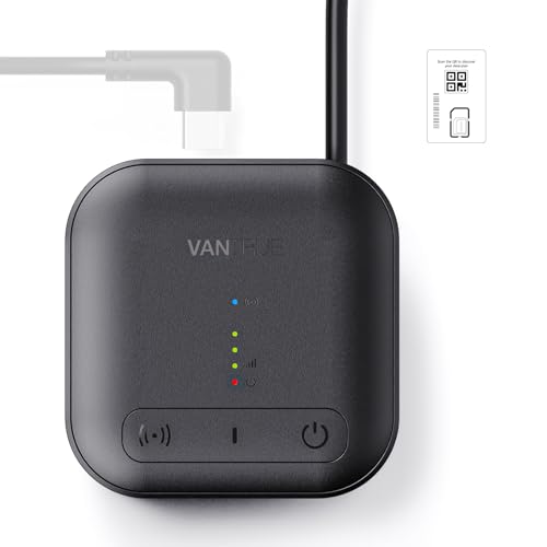VANTRUE LTE-Module for S1Pro, N2X, E360 Dash Cam with Remote Live View, Geofencing & Alert, Event Notification, Vehicle Location Track, 2G Cloud Storage, Remote Wake-Up, SD Card Management,
