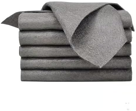 Thickened Magic Cleaning Cloth,5 Pcs Reusable Microfiber Cleaning Rag, Lint Free Cloth for Windows,Mirror,Glass,Car (30 x 30cm)