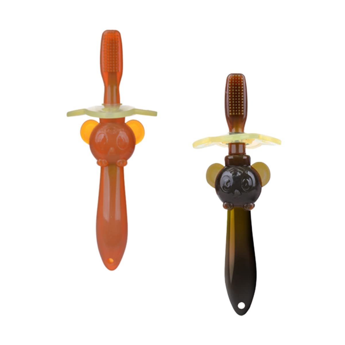 Healifty 6 Pz Spazzolino Da Denti Per Bambini a Setole Morbide Spazzolino Di Sicurezza Per Bambini Spazzolino Da Denti in Silicone Per Con Coperchio Pennello Da Allenamento Bambino