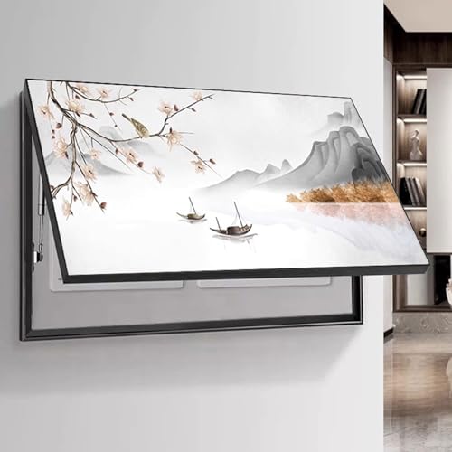 Large Waterproof Electrical Switch & Meter Box - Decorative Outdoor Outlet Cover for Home, Dorm & Hotel Use (Blue, 70x35cm/27.6x13.8in)