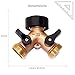 2wayz 2 Way Brass Hose Splitter. Super Heavy Duty Connector Will Keep...