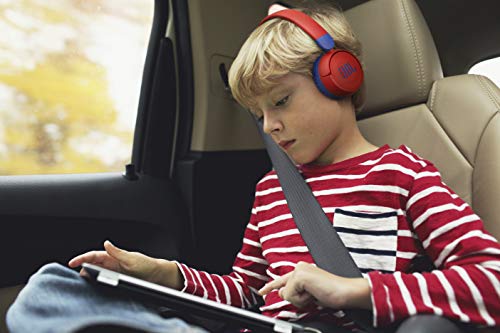 Jbl Jr310Bt Kids Wireless On-Ear Headphones - Bluetooth Headphones With Microphone, Safe Sound Under 85Db Volume, 30H Battery, Foldable, Comfort, Easy, Soft, Cool Colors (Red), Small #TOP5