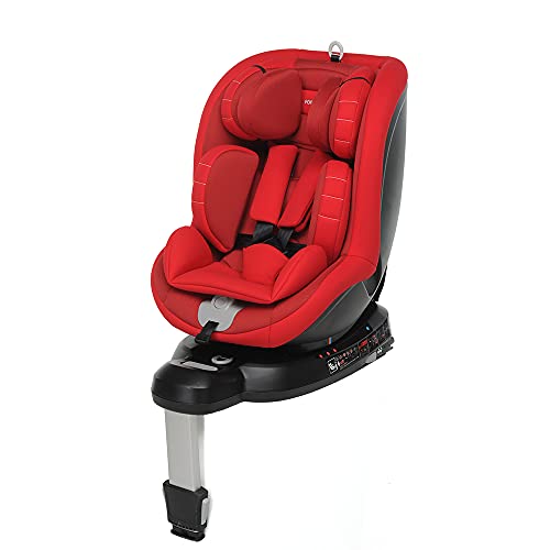 Foppapedretti, Logik I-Size, Silla De Coche Giratoria 360 Y Reclinable, Para Niños De 40 A 105 Cm 0-18 Kg , Red Foppapedretti, Logik I-Size, Silla De Coche Giratoria 360 Y Reclinable, Para Niños De 40 A 105 Cm 0-18 Kg , Red