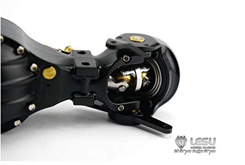 Lesu Metall Vorderachse Differentialschloss RC 1/14 Traktor LKW Q9006 Modell,Kompatibel mit DIY-Tamiya