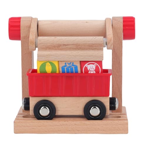 Acouto 5 Piezas Accesorios de Madera Grabber Ferrocarril Accesorios de Escena de Juguete para Niños Niñas Vía de Ferrocarril de Madera Resistentes de de de Extensión de