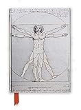  Premium Notizbuch DIN A5: Leonardo da Vinci, Vitruvianischer Mensch: Unser hochwertiges, liniertes Blankbook mit festem, künstlerisch geprägtem ... Notizbuch DIN A 5 mit Magnetverschluss)