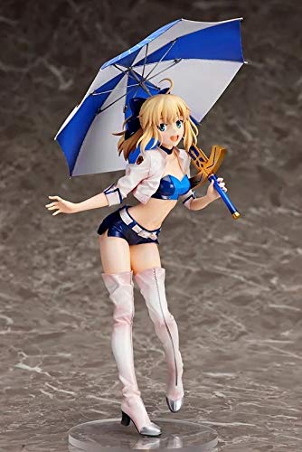 New Best Private 24CM Limited Edition Fate/Stay Night Racing Girl Seba Saber Anime Figures Toy Ornaments Collections Adult Toys Holiday Kids Gift Car Decoration Character Model Statu