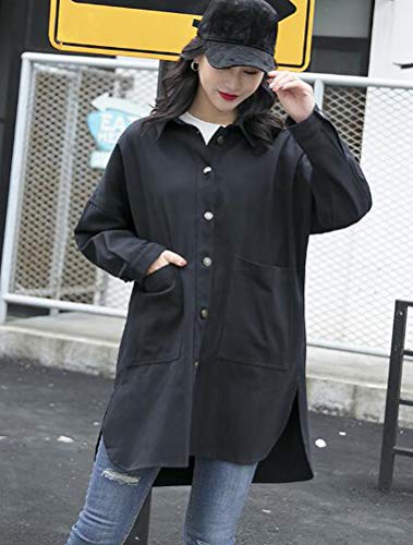 FTCayanz Donna Camicia Giacca Nuovo Casuale