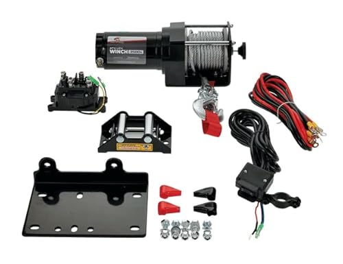 All Balls Expedition Series 2-Bolt Winch with Wire Rope 3500 lbs.