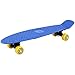 Produktbild Deuba Retro Skateboard Blau | ABEC7 Rollen | bis 100kg | 57x15cm | Mini Skate Board Pennyboard