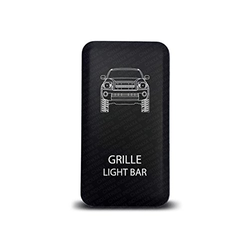 CH4X4 Push Switch for Toyota Tacoma 12V 3Amp - Grille Light Bar Symbol - Amber Led