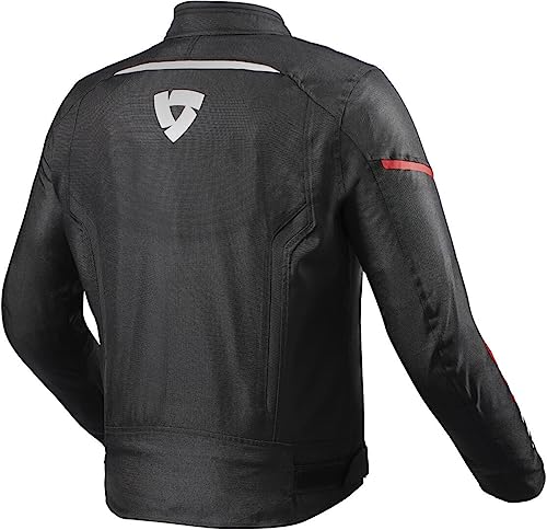 Blouson moto REV'IT! Sprint H2O textile imperméable rouge fluo 2XL
