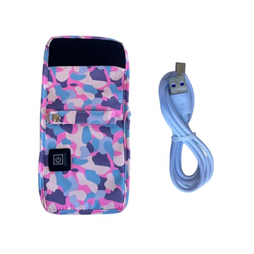 Aquecedor de Mamadeira Temperatura 3 Níveis USB/Carro Portátil (Rosa)