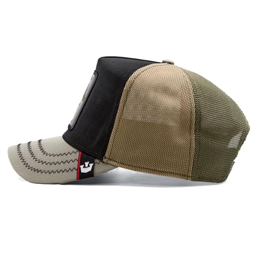 Image of Goorin Bros. Tri Tones Collection Trucker Hat for Men and Women, Olive (Tri Gator), One Size