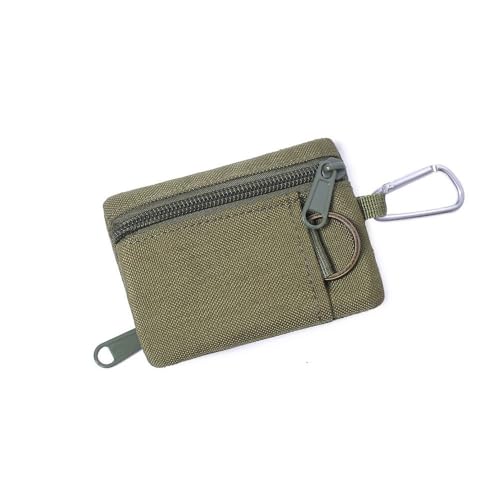 Mini álbum de fotos de chaveiro para fotos de 2,5 cm e 5 cm, estojo de cartão transparente recarregável com páginas, presente de formatura, pequeno porta-identidade (verde)