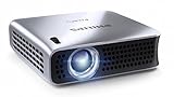 Philips PPX4010 Portable LED Pocket Projector, 100 Lumens, with USB, HDMI Connectivity, 120