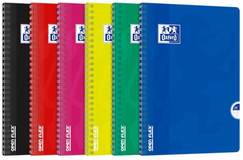 Cahier à spirales Oxford OpenFlex Seyès A4 100 pages lot de 5