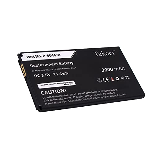 TAKOCI Replacement Battery for ADT P-504478 Command Secondary Color Touchscreen Keypad 3000mAh