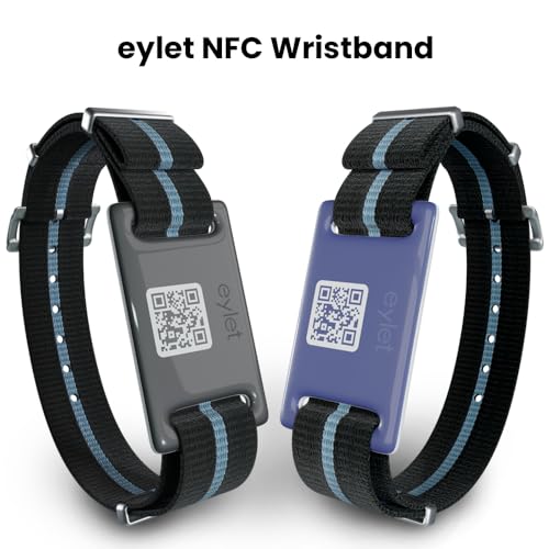 image for EYLET Digital Business Card v3 Wristband NFC Smart Band, No Subscripti