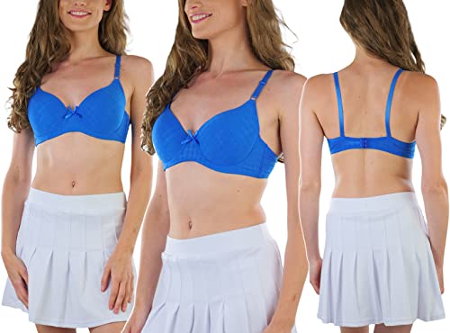Image of ToBeInStyle Women's Pack of 6 Classic Style Underwire Supportive Padded Bras