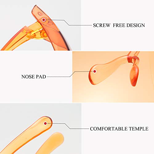 Zoldag Anti Fog Goggle Sunglasses Unisex Shield Glasses Full Face Protection Eyewear Fashion Visor Cover Goggles (Transparent) #TOP5