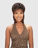 VANESSA AMA (1B Off Black) SHORT FRONT MEDIUM LENGTH STRAIGHT BACK WIG