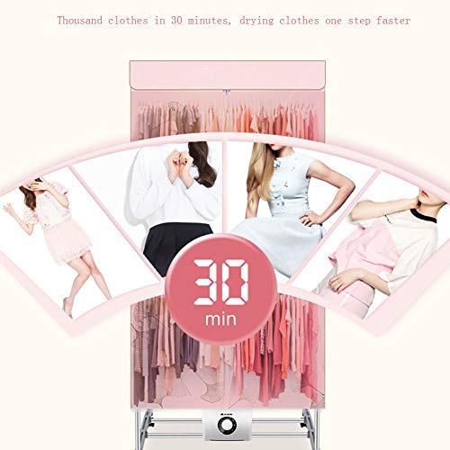 Asciugatrice, Stendibiancheria Elettrico Portatile A 2 Livelli Capacità 33 Libbre Asciugatrice Pieghevole A Risparmio Energetico PTC Asciugatura Rapida Ed Efficiente Timer Automatico Digitale, 1000 W - Image 5
