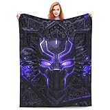 Black Pa.Ther Blanket Soft Cozy Fleece Throw Blanket Plush Lightweight Warm Fuzzy Flannel Blankets and Throws for Boys Girls Adults Couch Sofa Bed 50'X40'