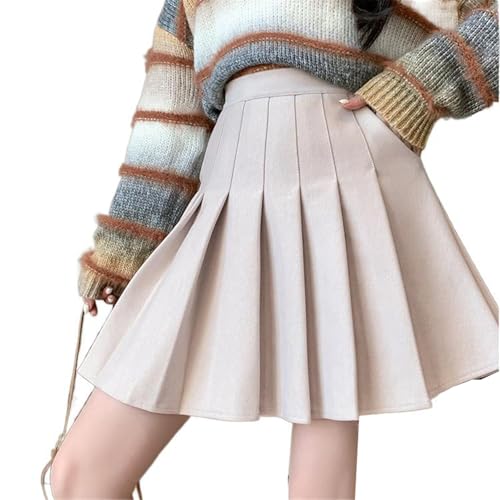 Women's High Waist Retro Cotton Multi-Pocket Short Skirt