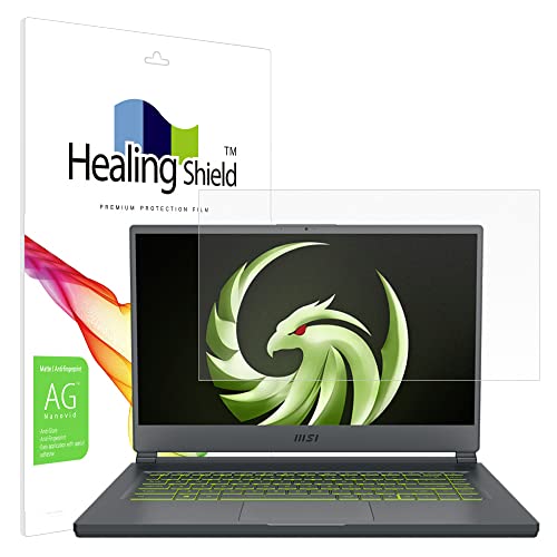 Healingshield �X�L���V�[���t���ی�t�B���� Screen Protector Anti-Fingerprint Anti-Glare Matte Film Compatible with MSI Delta 15 A5EFK AMD