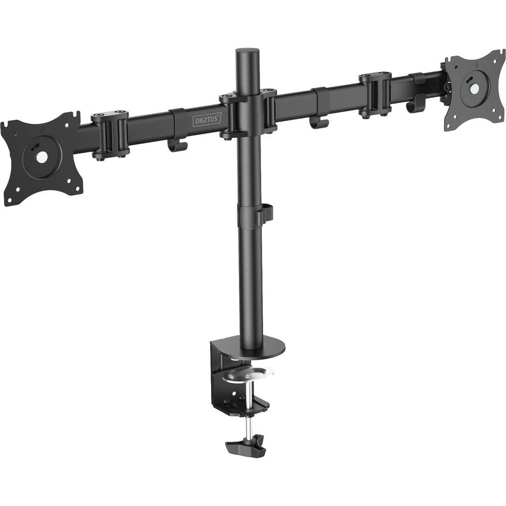 Digitus Soporte Dual con Sujeción Inclinable para Monitores 15"/27" VESA 100x100 Max 16Kg