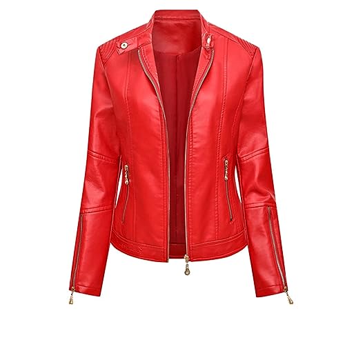 Veste en simili cuir femmes pour vos sorties décontractées d'automne