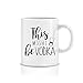 Novelty Coffee Mug for Mom and Dad, Funny 'This Might be Vodka' Mug for Coworkers, 11 oz. Tea Mug w/Quote, White Mug with Sarcasm, Funny Mug for Friends and Family, Funny Mugs for Gag Gift