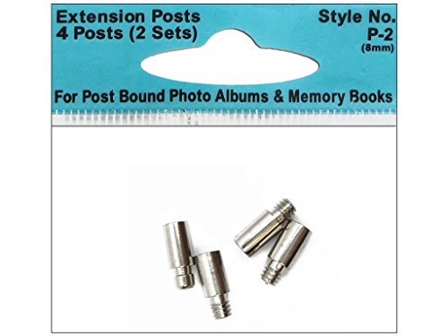 Pioneer Extension Post Style No. P-2 4 Pack (for up to 2 albums), Steel