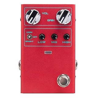 OUSIKA Pédale de Distorsion pédale d’effet de Guitare en métal à Gain élevé pièces de Guitare électrique Accessoires pédale d’effet de Guitare Tuner - Les Beatles, Paul McCartney, John Lennon, RIngo Starr, George Harrison