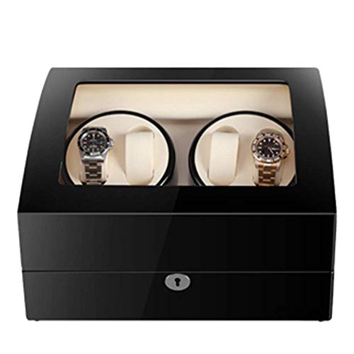 Caja watch winder automática rectangular para un reloj con luz y 5 programas automáticos 1
