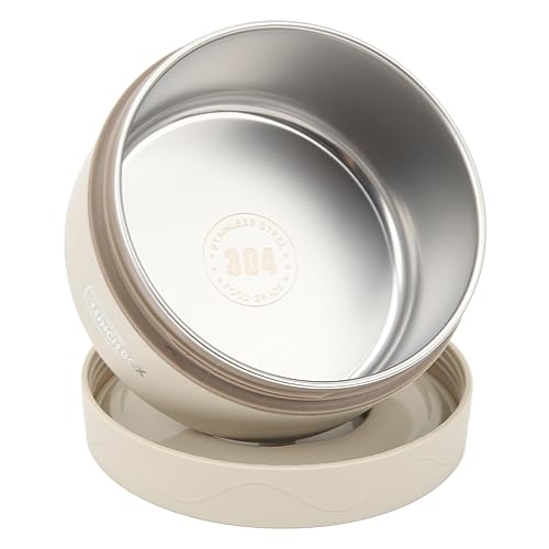 Oreilet Contenedor Alimentos Aislado para Comida Caliente, 420Ml Acero Inoxidable Doble Capa Aislamiento Térmico, Lonchera para Sopa, Albóndigas, Papilla, Termo Portátil para