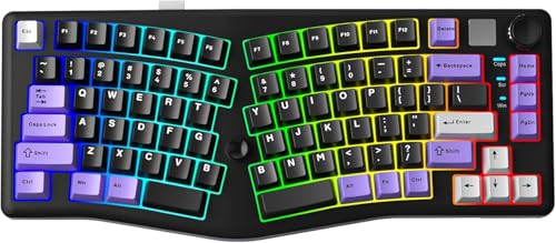 LEOBOG A75 Alice Keyboard, Tri-Mode Ergonomic Gaming...