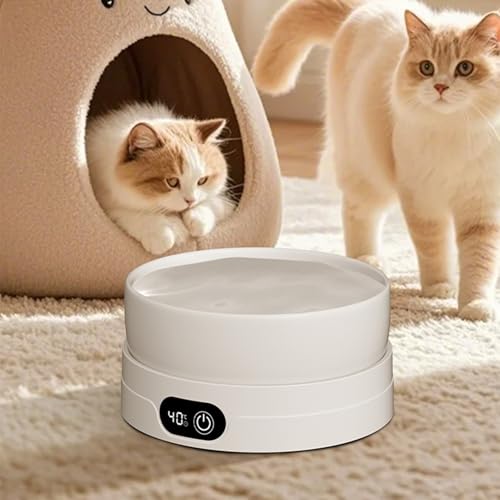 Mihauuke Beheizter Hundenapf - 4 Temperatur Einstellungen Winter Trinknapf | Thermischer Katzen Wassernapf - Für Hühner Vögel Und Andere Tiere Wie Welpen Und Kätzchen