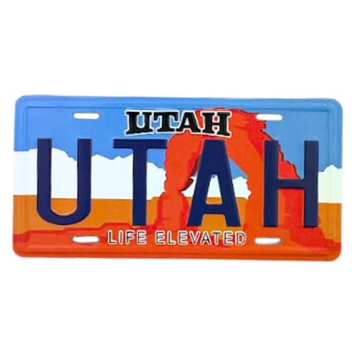 Imán decorativo rectangular pequeño de Utah