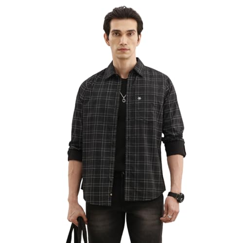 Image of WROGN Men's Shirt | All Over Checkered | Slim Fit