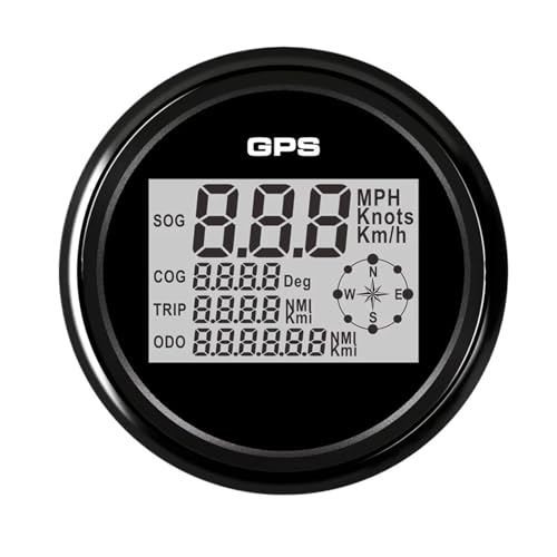 I[goCsvQ[W 85mm GPS Xs[h[^[ fW^fBXvC 0~999 MPH mbg Km/h \ Xs[h[^[Q[W 8FobNCgt  {[gp